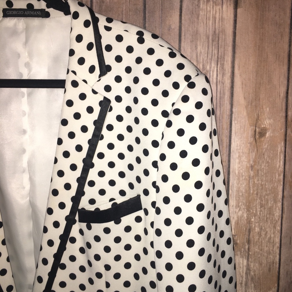 Giorgio Armani Le Collezioni Polka Blazer Jacket